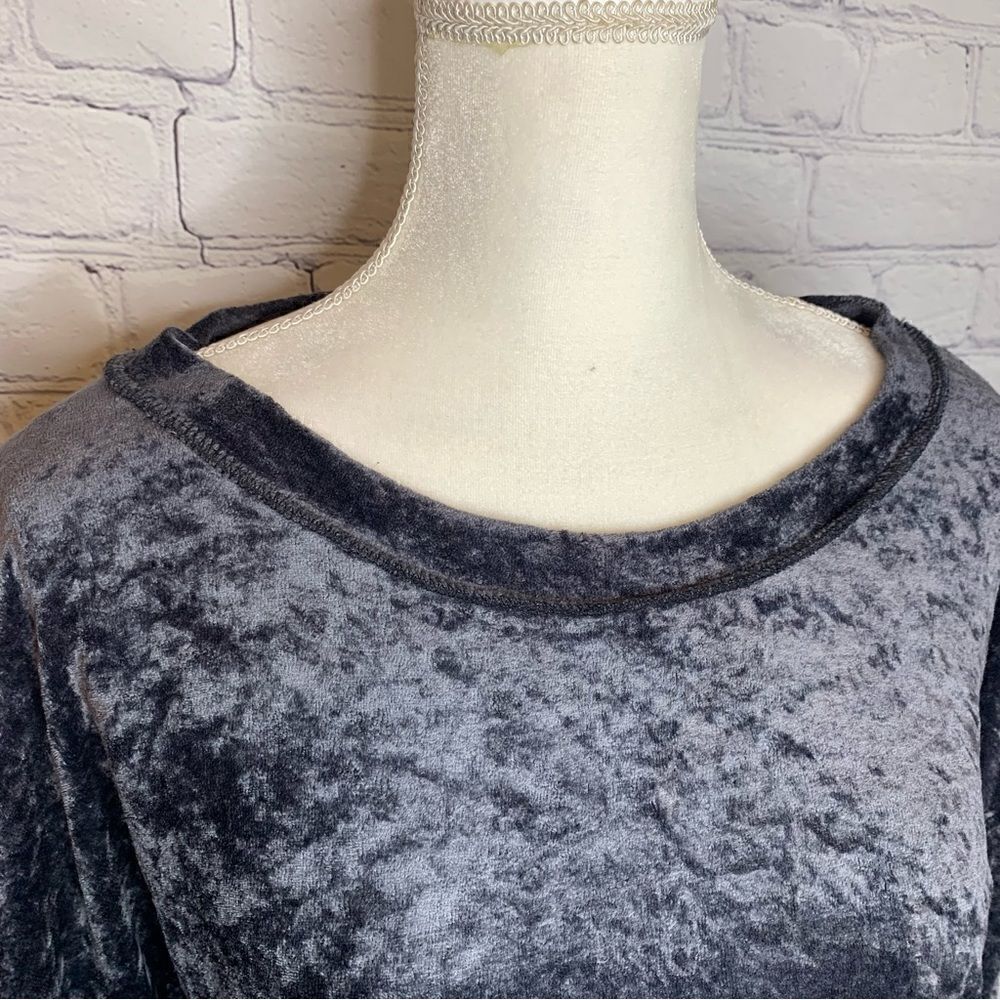 FREE PEOPLE We The Free Milan layering top crushed velvet pullover - Picture 6 of 12